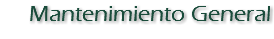 Mantenimiento General