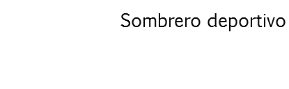 Sombrero deportivo