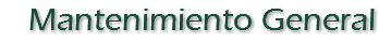 Mantenimiento General